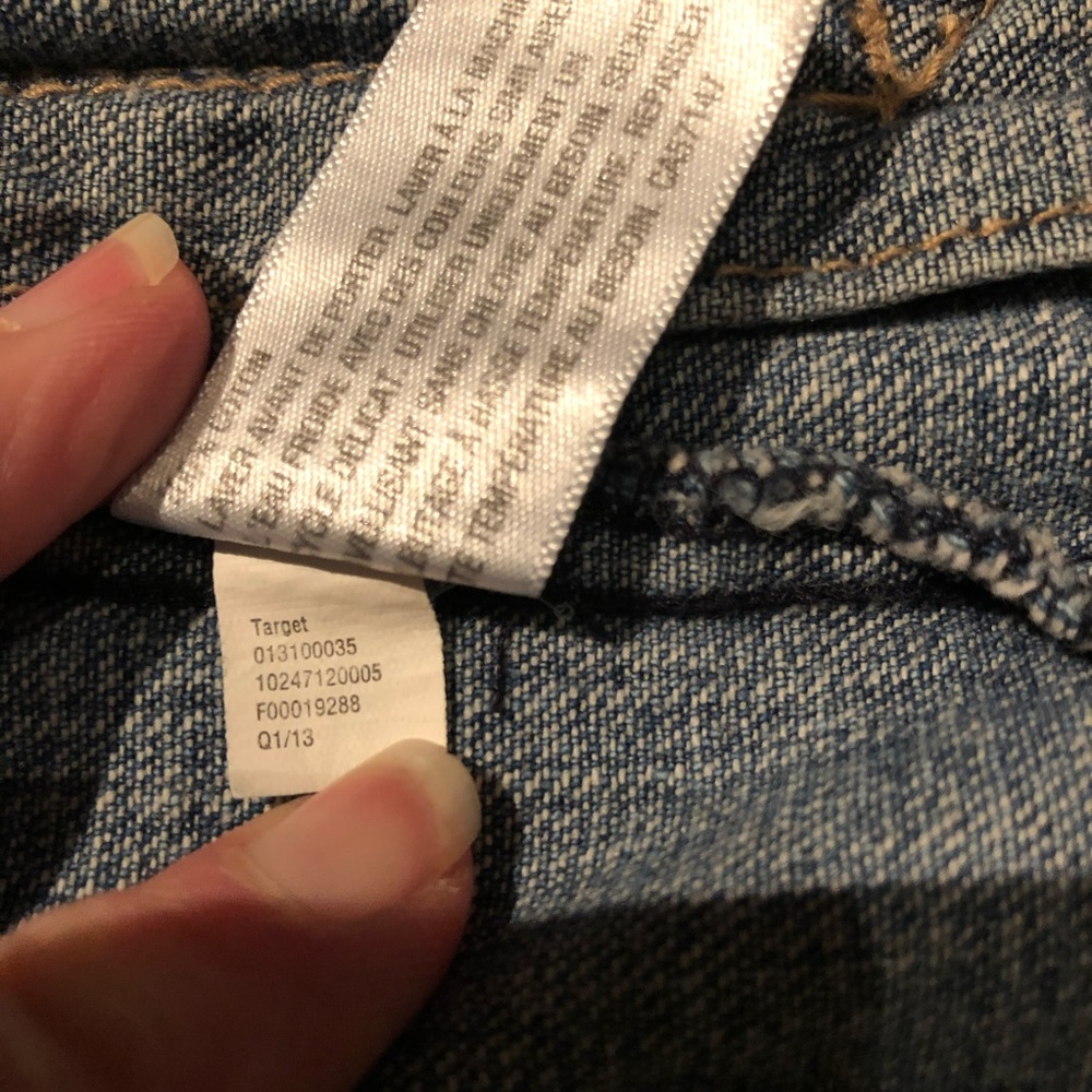 Mossimo Suppy Co. sz XS denim vest - Picture 13 of 13
